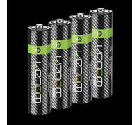 Venom Rechargeable AA Batteries - High Capacity 2100mAh (4-Pack) in Black | Size: 4 Pack Venom Black 4 Pack
