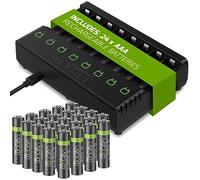Venom Rechargeable Battery Charging Dock plus 24 x AAA 800mAh Batteries