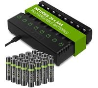 Venom Rechargeable Battery Charging Dock plus 24 x AAA 800mAh Batteries