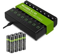 Venom Rechargeable Battery Charging Dock plus 8 x AA 2100mAh Batteries