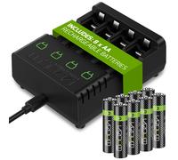 Venom Rechargeable Battery Charging Dock plus 8 x AA 2100mAh Batteries - Venom Rechargeable Battery Charging Dock plus 8 x AA 2100mAh Batteries