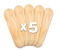 Venom Skateboards Natural 8.5" x 5 Plain Skateboard Deck Bulk Bundle Packs Maple Wood Stain Blank Skate Board Decks Natural/Blue/Black/Gold etc-7.75/8/8.25 etc - Great for Skating,Wall Art, Displays