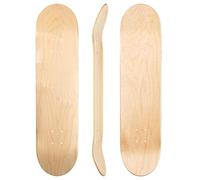 Venom Skateboards Plain Skateboard Deck Maple Wood Stain Blank Skate Board Decks 7ply Natural/Blue/Black/Gold 7.75/8/8.25 Skateboards for Kids/Teenage/Boys/Girls Adults Beginners - Natural - 7.5"