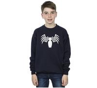 Venom Spider Logo Emblem Sweatshirt Marvel Navy 12-13 Years