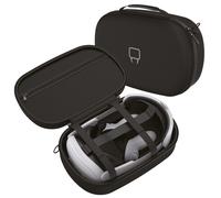 Venom VR Headset Storage and Carry Case for Meta Quest 2 and Meta Quest 3 | vr headset case, meta quest storage, hard shell carry case, controller compartments, travel, quest 2, quest 3