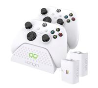 Venom Twin Charging Dock with 2 x Rechargeable Battery Packs - White for Xbox Series X & S/Xbox One