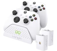 Venom Twin Charging Dock with 2 x Rechargeable Battery Packs - White for Xbox S