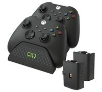 Venom Twin Charging with 2 x Rechargeable Battery Packs - Black (Xbox Series X & S / Xbox One)