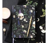 Venom & Vines A5 Notebook - Gothic Skull & Serpent Design, 200 Lined Pages