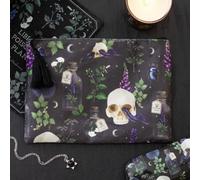 Venom & Vines Gothic Botanical Makeup Bag - Spacious Travel Organizer