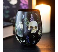Venom & Vines Gothic Skull 500Ml Stemless Glass - Wine & Cocktail Cup