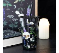 Venom & Vines Print Tumbler - 550Ml Reusable Plastic With Straw