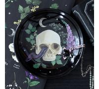 Venom & Vines Skull & Snake Trinket Dish - Gothic Jewelry & Key Holder