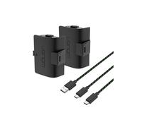 Venom Xbox High Capacity 1100mAh Rechargeable Battery Twin Pack in Black Venom Black