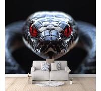 Venomous Snake Wallpaper Murals Jungle Animals Venomous Snakes Photo Wallpaper 450 × 315 cm / 177.1" × 124" Non-Woven 3D Wall Mural Decoration Poster for Bedroom Living Room TV Backdrop