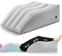 Venous Elevation Cushion, Inflatable Leg Raise Cushion, Comfortable Wedge Cushion for Sleep, Improves Blood Circulation Grey, PortabilityGrey,S