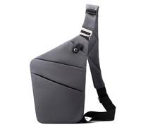 Vensivy Sling Crossbody Bags Anti-thief Slim Personal Flex Bag Safe Purse Bags for Women Men Waterproof, Dark Grey, Right Hand, Right Hand