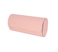 VENSOOL Premium PU Leather Handmade 3 Watch Storage Box For Men Women Travel Display Case Pink