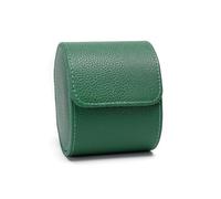 VENSOOL Premium Pu Leather Handmade Single 1 Watch Storage Box For Men For Women Travel Display 1 Watch Case Jewelry Gift Box Handcrafted Watch Organizer (green)