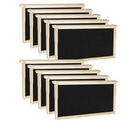 vensovo 10 Pack Bee Frames Deep - Bee Hive Frames and Wax Foundations Black Beehive Frams