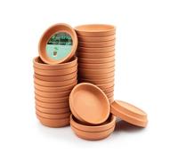 vensovo 32 Pack 5 cm Mini Terracotta Plant Saucers for 2.5-3.8 cm Pots