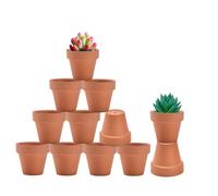 vensovo 5CM Terra Cotta Pots with Drainage - 12 Pack Clay Flower Pots, Succulent Nursery Pots Great for Plants, Crafts, Wedding Favor