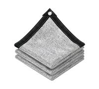 vensovo 85% Aluminet Shade Cloth - 10x12FT Reflective Aluminium Shade Netting Sun Shade Cover with Grommets for Cars, Dogs, Outdoor, RV, Patio