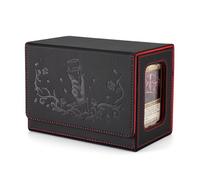 Venssu MTG Deck Box for Commander Display with Dice Tray, Deck Case Fits 160 Double Sleeved /200 Single Sleeved trading Cards, Storage Box TCG with 2 Dividers and 1 Magnetic Card Holder (Vampire)