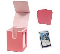 Venssu MTG Deck Box with Commander Display Window (Pink&Pink)