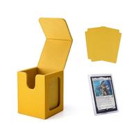 Venssu MTG Deck Box with Commander Display Window (Yellow&Yellow)