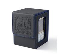Venssu Zombie Themed MTG Deck Box with Commander Display (Black and Blue)