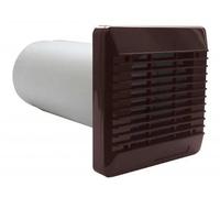 Vent-Axia 254100 4" 100mm Wall Fitting Kit for VA100 Range - Brown