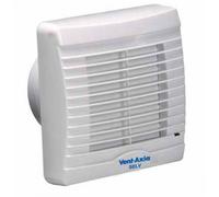 Vent-Axia 258410 VA100SVXT12 100mm IPX7 Rated Extractor Fan with Overrun Timer, Thermoelectric Shutter & Indicator Light