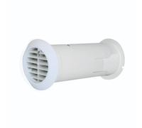Vent-Axia 472318 Deluxe Quick Internal Fit Wall Kit White 4" 100mm