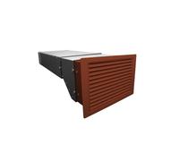 Vent Axia Double Louvred Airbrick, Terracotta, 220x90mm