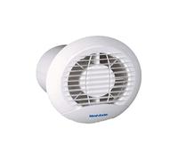 Vent-Axia Eclipse 100mm Axial Single Speed Fan Pull Cord white finish measures 100mm across 427281