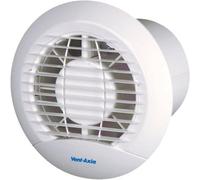 Vent-Axia Eclipse 100Xt 100mm Extractor Fan With Back-Draft Shutter, Overrun Timer & Wall/ceiling Mount - White 427282