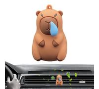 Vent Clip - Cute Car Air Freshener Capybara Design, Aromatherapy Vent Decoration, Auto Perfume Oil Diffuser, Refreshing Scented Car Accessory, Easy Installation | For Most Cars SUVs Vehicles I