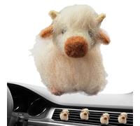 Vent Clip Diffuser, Felt Car Diffuser, Car Oil Diffuser, Unique Car Aroma, Cow Design Diffuser, Car Interior Aromatherapy, Decorative Car Diffuser, Highland Cow Decor, Oil Diffuser, Portable