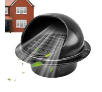 Vent Cover,100/150mm Round Ventilation Grille with Mesh - Pipe Connector for Drying Area Outdoor Living Room Bathroom Warehouses Ceiling Shed Wall Bedroom Garage