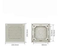 Vent Cover Grill Plastic Ventilation Filter Heat Dissipation Filter with Rubber Gasket Distribution Box Flow Fan Ventilation Heat Dissipation Grille(Color:A,Size:Without gaskets)