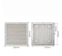 Vent Cover Grill Plastic Ventilation Filter Heat Dissipation Filter with Rubber Gasket Distribution Box Flow Fan Ventilation Heat Dissipation Grille(Color:D,Size:Without gaskets)