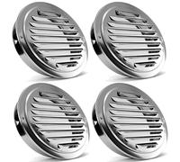 Vent Cover Round Ventilation Grille 80/100/150mm Air Vent Extractor Outlet Cap Vent Hood Vent Systems for Home Outdoor Bathroom Wall Ceiling Outside Exterior Exhaust(80 mm)