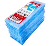 Vent Filter, Air Vent Filters, MERV 8 Electrostatic Triple Filtration Floor Vent filters -, 4"x12", 90 day filtration. (12)