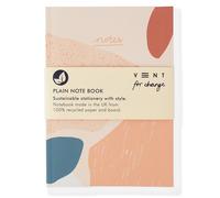 VENT For Change Recycled A5 Plain Notebook - Coral - 100 pages