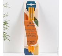 VENT For Change Recycled CD Case Pencils - Earth - Set of 3