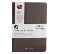 VENT for Change Recycled Sucseed A5 Notebook - Coffee Beans - 160 pages