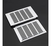 Vent Grille,150x150mm Aluminium Rectangular Cabinet Wardrobe Air Vent Grille Ventilation-Cover for Cover Brick, Wall, Door