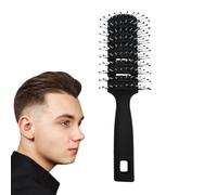 Vent Hair Brush | Anti-Static Paddle Detangling Brush,Hair Comb, Massage Hair Comb, Ribs Massage Hair Comb, Ergonomic Handle, Nine-Row Rib Comb Design For Wet Dry Curly