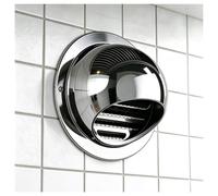Vent Round Cover, Stainless Steel Wall Round Vent Hole Ventilating Cap | Bird and insect protection，Prevents wind and rain backflow，Screws + Snap-fit clips，Decorate the wall